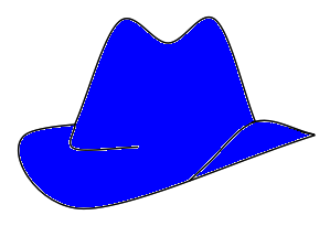 Blue hat